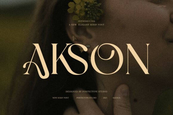 Akson Serif Font for Crafting and Branding