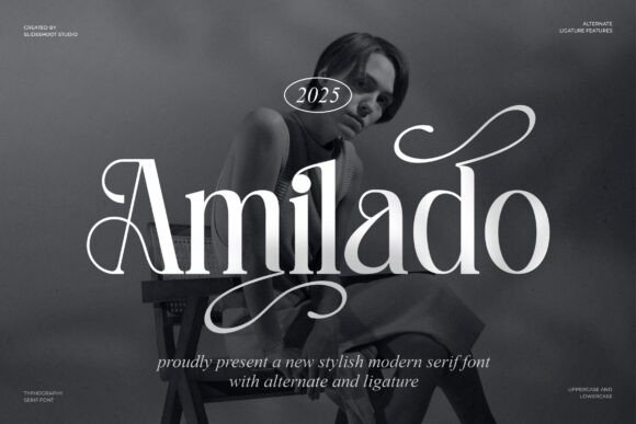 Amilado Font: A Stylish Typeface for Craft Projects