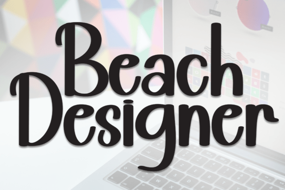 Beach Designer Font: A Playful Display Typeface for Editorial Magic