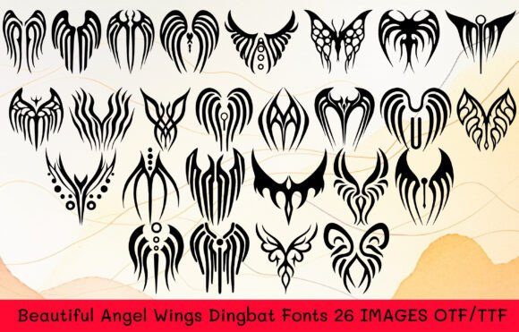 Beautiful Angel Wings Font: Elevate Your Brand with Heavenly Typography