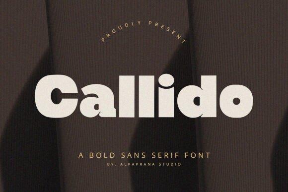 Callido Font: A Modern Typeface for Editorial Elegance