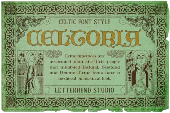 Celtoria Font: A Modern Celtic Typeface for Craft Projects
