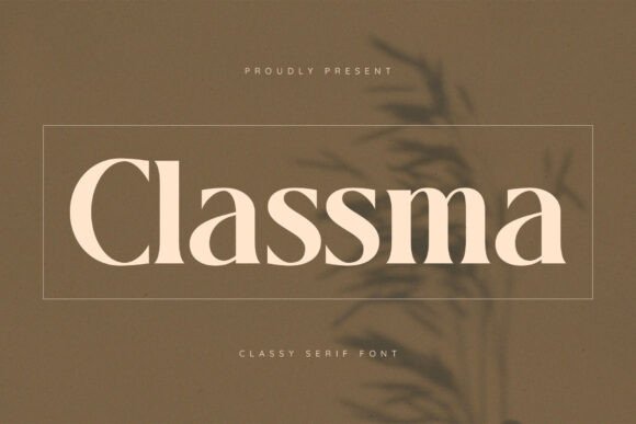 Classma: A Refined Typeface for Branding and Editorial Projects