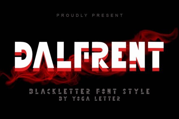 Dalfrent Font: A Blackletter Typeface with Editorial Elegance