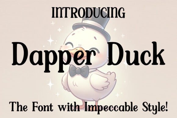 Dapper Duck: A Playful Serif Font for Sophisticated Branding