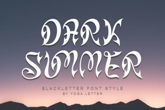 Dark Summer Font: A Polished Touch for Your Brand