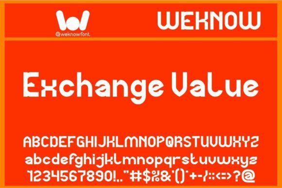 Exchange Value: A Modern Typeface for Digital Design