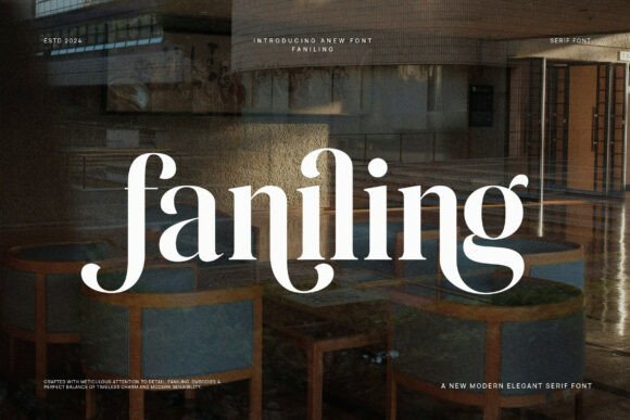 Faniling Font: A Designer’s Journey Through Branding with a Modern Serif Typeface