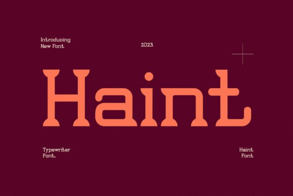 Haint: A Modern Serif Font for Editorial Elegance