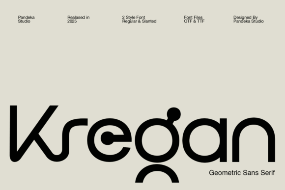 Kregan Font: A Modern Typeface for Makers and Creative Sellers