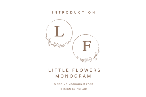 Little Flowers Monogram: A Decorative Typeface for Polished Branding
