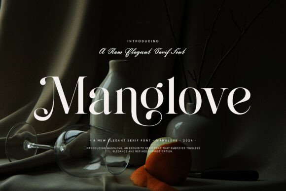 Manglove Font: A Serif Typeface for Beautiful Craft Projects