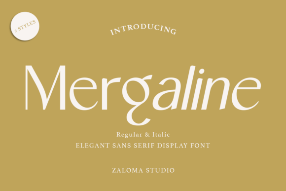 Mergaline: A Modern Sans Serif Font for Bold Branding