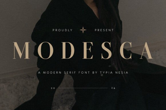 Modesca: A Modern Luxury Serif Typeface for Sophisticated Branding