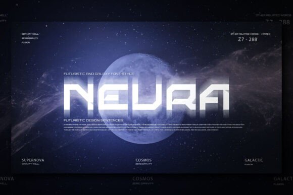 Neura Font: A Galaxy-Inspired Typeface for Creative Makers