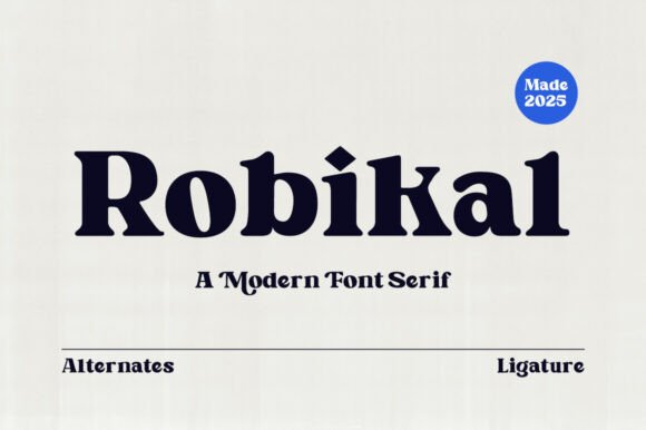 Robikal: A Premium Serif Font for a Polished Brand Look