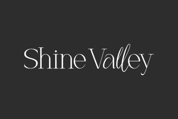 Shine Valley Font: A Display Typeface That Adds Class to Every Creation