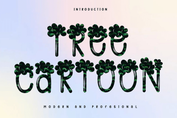 Tree Cartoon Font: A Quirky Touch for Your Brand
