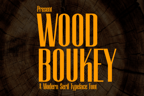 Wood Boukey Font: A Stylish Typeface for Craft Projects